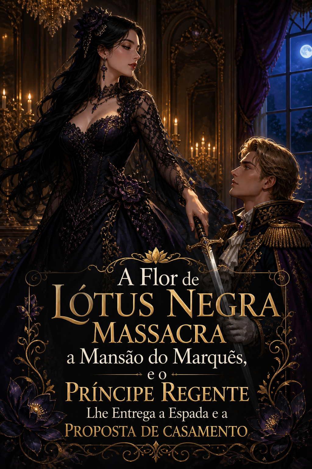A Flor de Lótus Negra Massacra a Mansão do Marquês, e o Príncipe Regente Lhe Entrega a Espada e a Proposta de Casamento